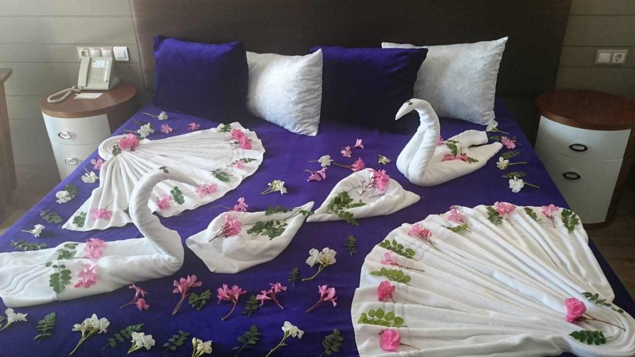 Dekoration zum Geburtstag meiner Frau Hotel Grand Side