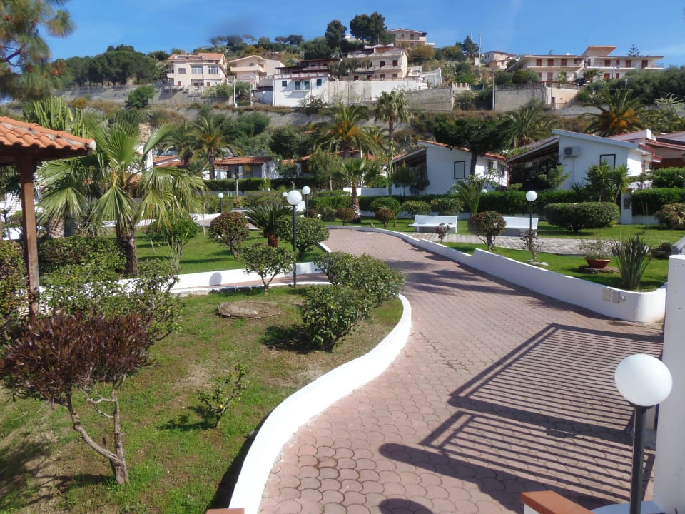 Blick von der Reception Villaggio Baia d'Ercole