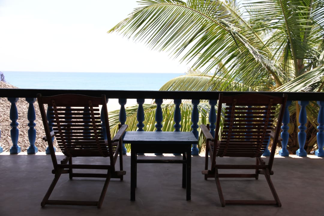 Aussicht vom oberen Balkon Palm Beach Guesthouse