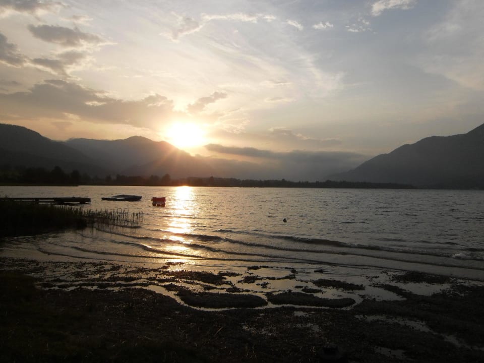 Abendstimmung am Wolfgangsee Ferienhaus Felicitas