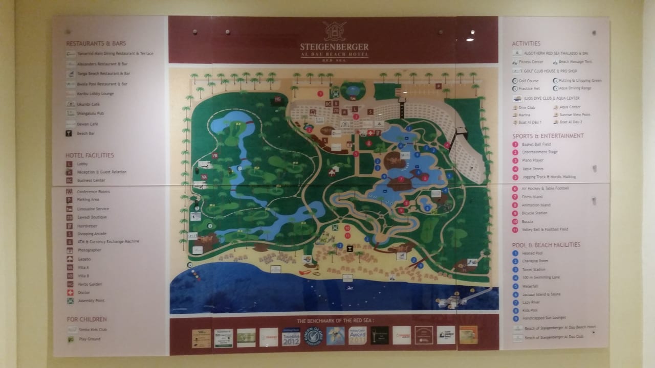 Plan der Anlage Steigenberger ALDAU Beach Hotel