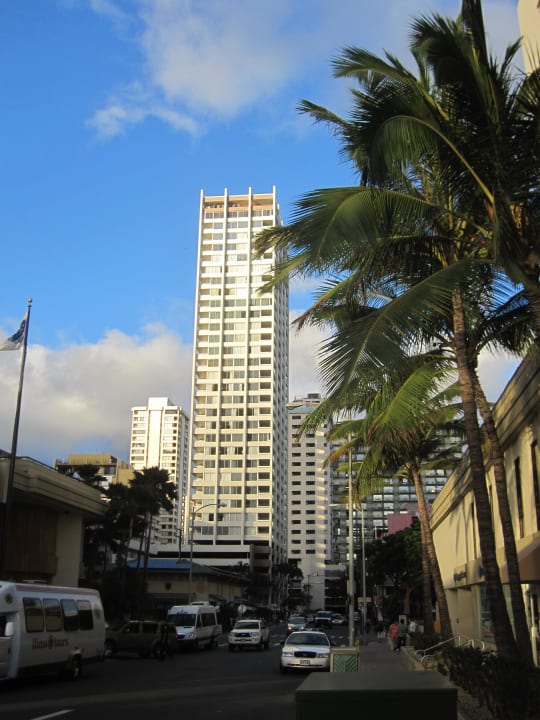 Blick vom Strand Pacific Monarch