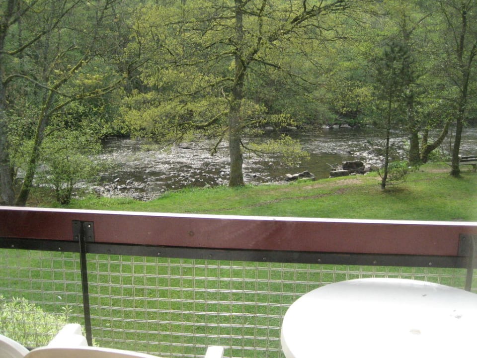 Vom Balkon aus Ferienpark Domaine Long Pré
