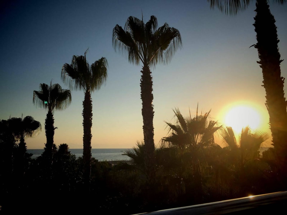 Abendstimmung vom Restaurant aus Hotel Grand Side