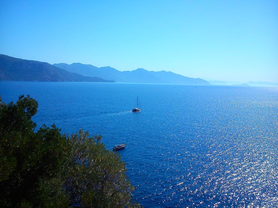 Blick vom Berg auf´s offene Meer Turunc Resort Hotel