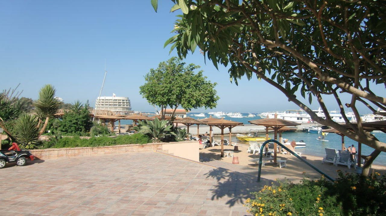 Blick auf den Strand Marriott Hurghada Beach Resort
