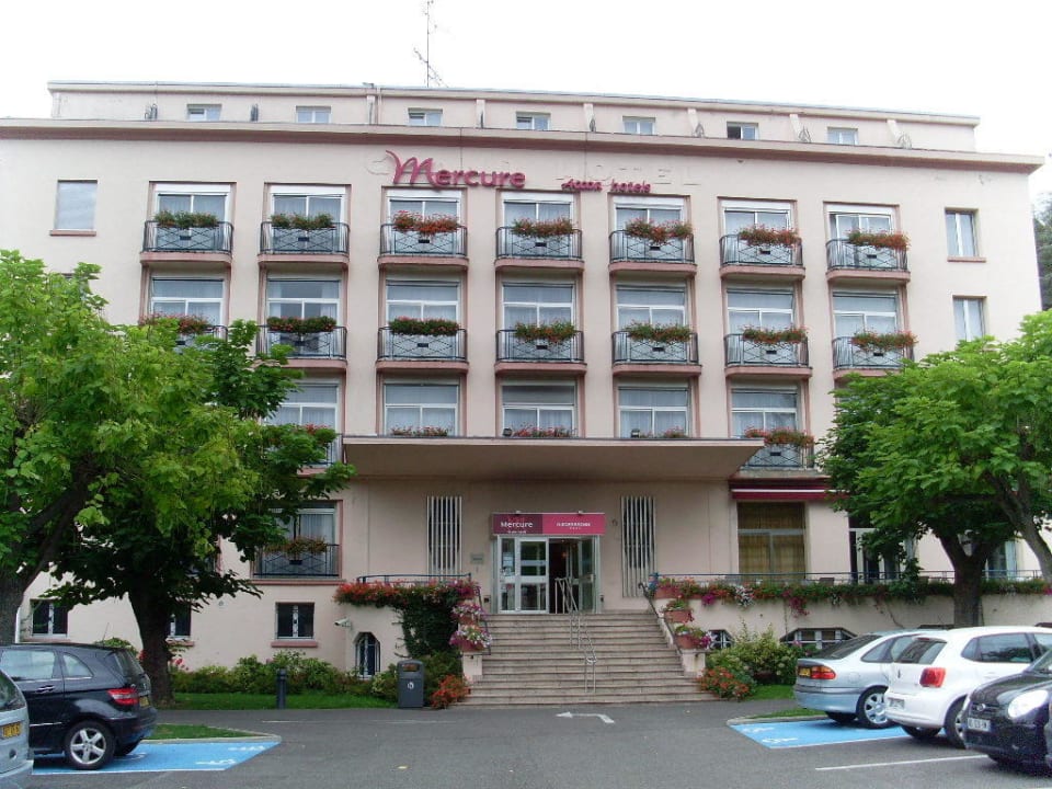 Blick vom Hotel auf Parkplatz Grand Hotel Filippo