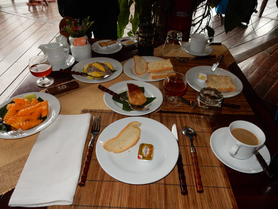 Beim Frühstück Hotel Luang Say Lodge