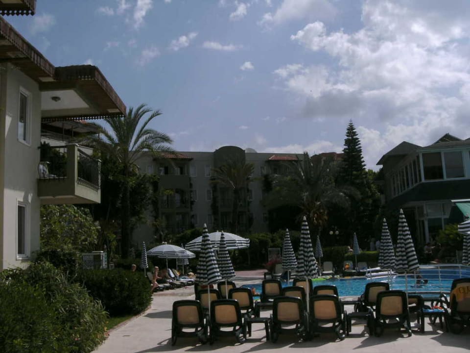 Ausblick auf unser Zimmer Hotel Gardenia Beach