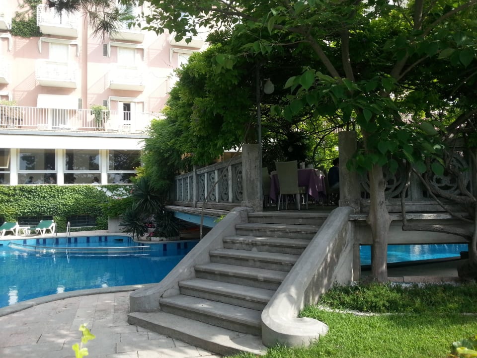 Frühstück über Pool Hotel Grande Albergo Marin