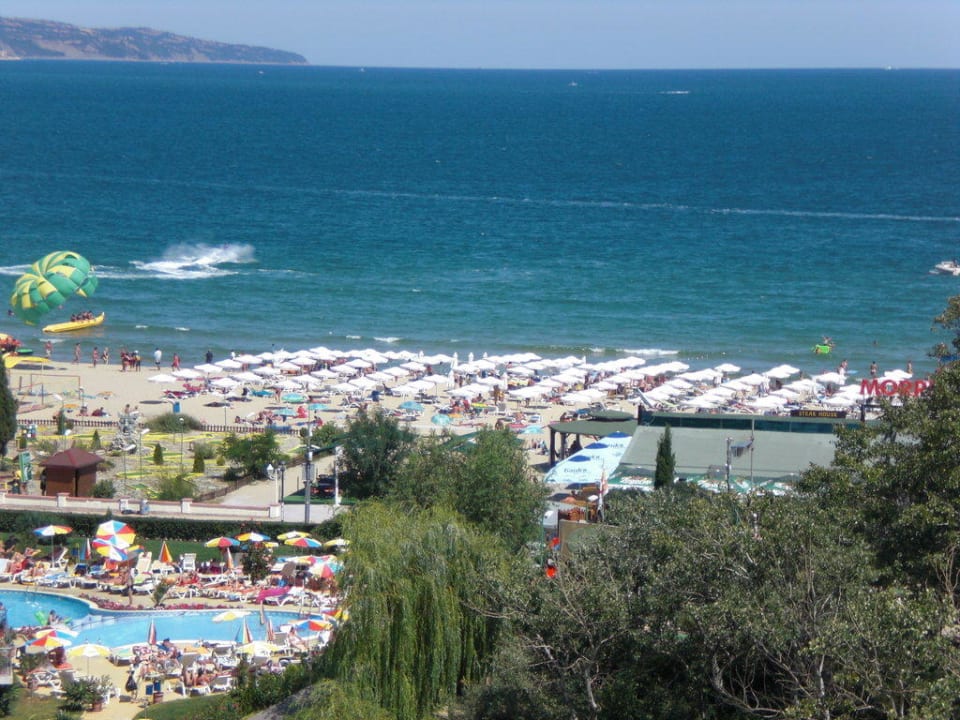 Blick auf den Strand vom Hotelzimmer aus Meliá Sunny Beach