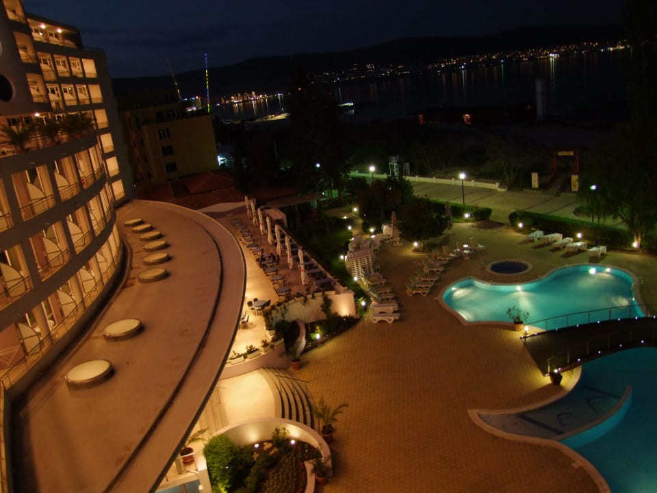 Ausblick abends! Sentido Neptun Beach