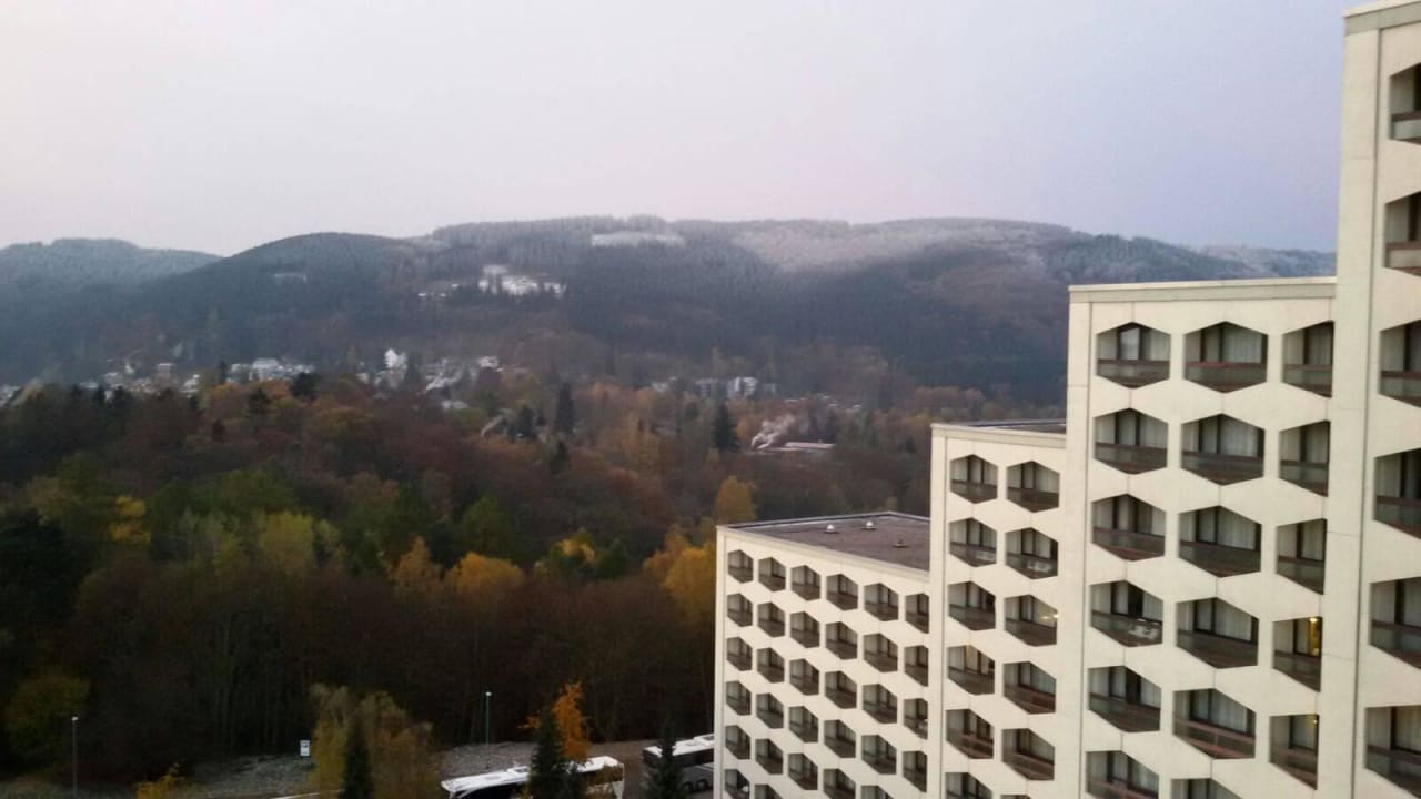 Blick vom Zimmer 8Etage AHORN Berghotel Friedrichroda