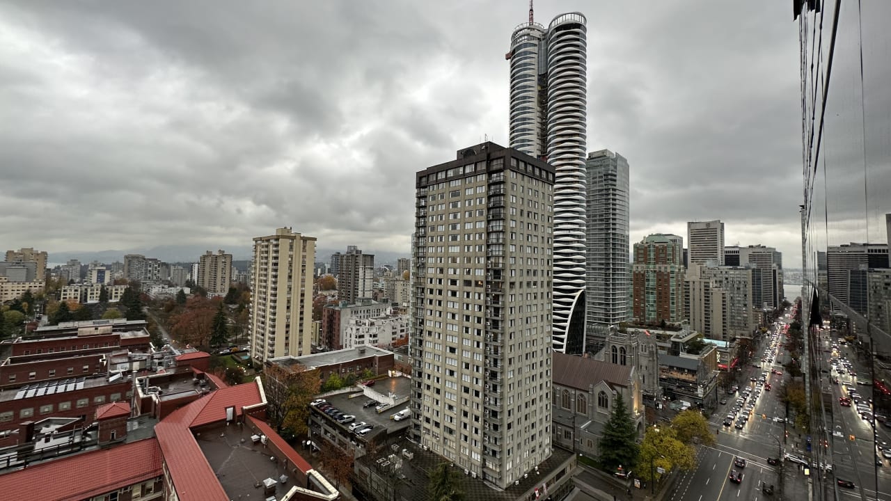 Ausblick Hotel Sheraton Vancouver Wall Center