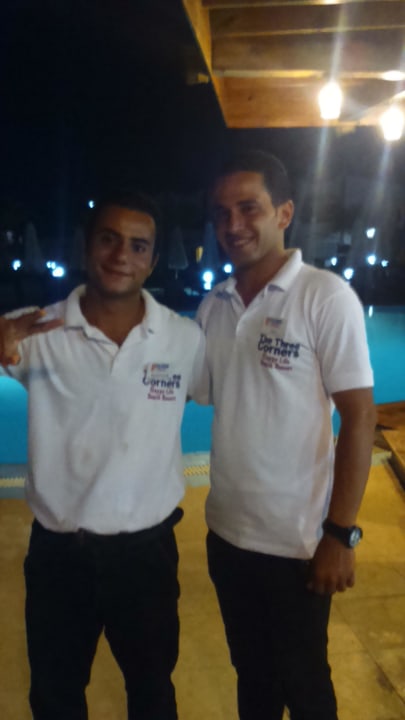 Die Besten! Peter und Abanoub! Poolbar! Three Corners Happy Life Beach Resort
