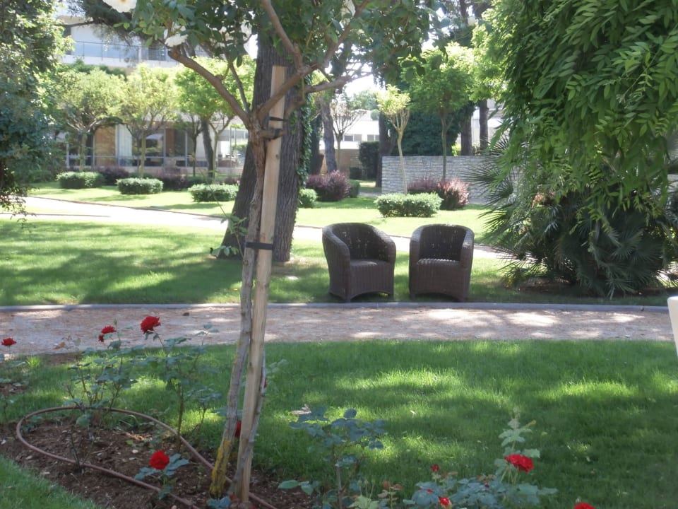 Einblick in den herrlichen Garten Falkensteiner Hotel Adriana