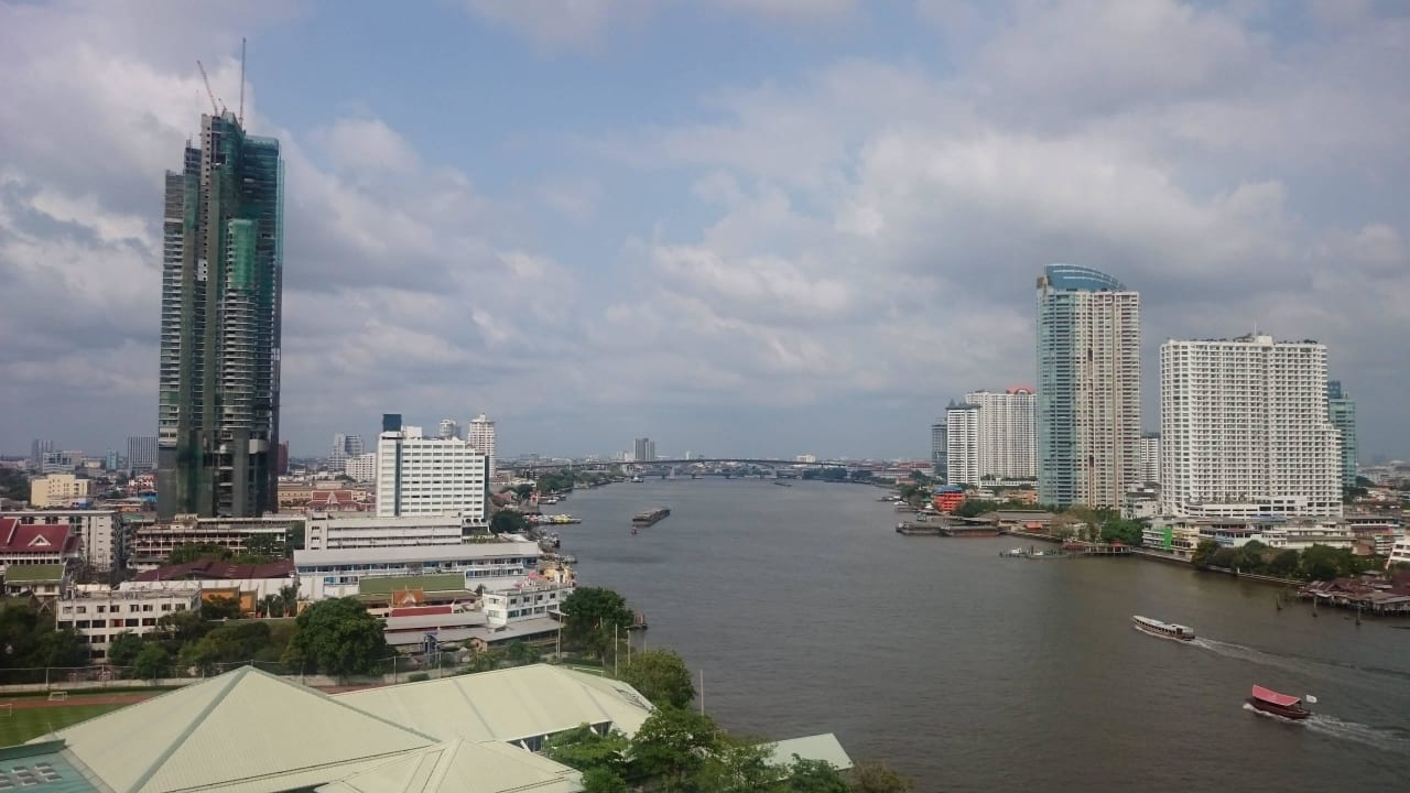 Ausblick vom Balkon Chatrium Hotel Riverside Bangkok