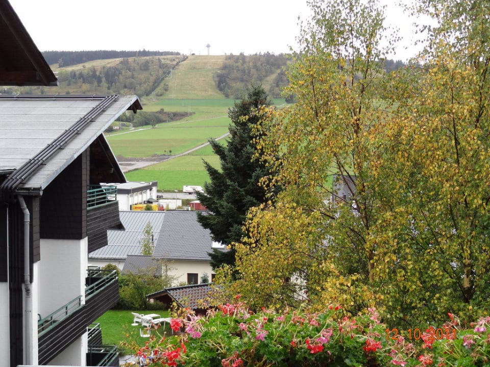 Blick vom Balkon  Sporthotel zum hohen Eimberg