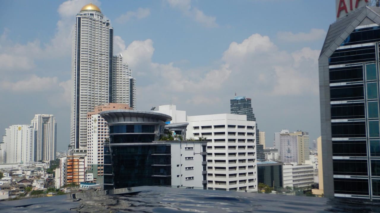 Aussicht von der Poolanlage  Eastin Grand Hotel Sathorn