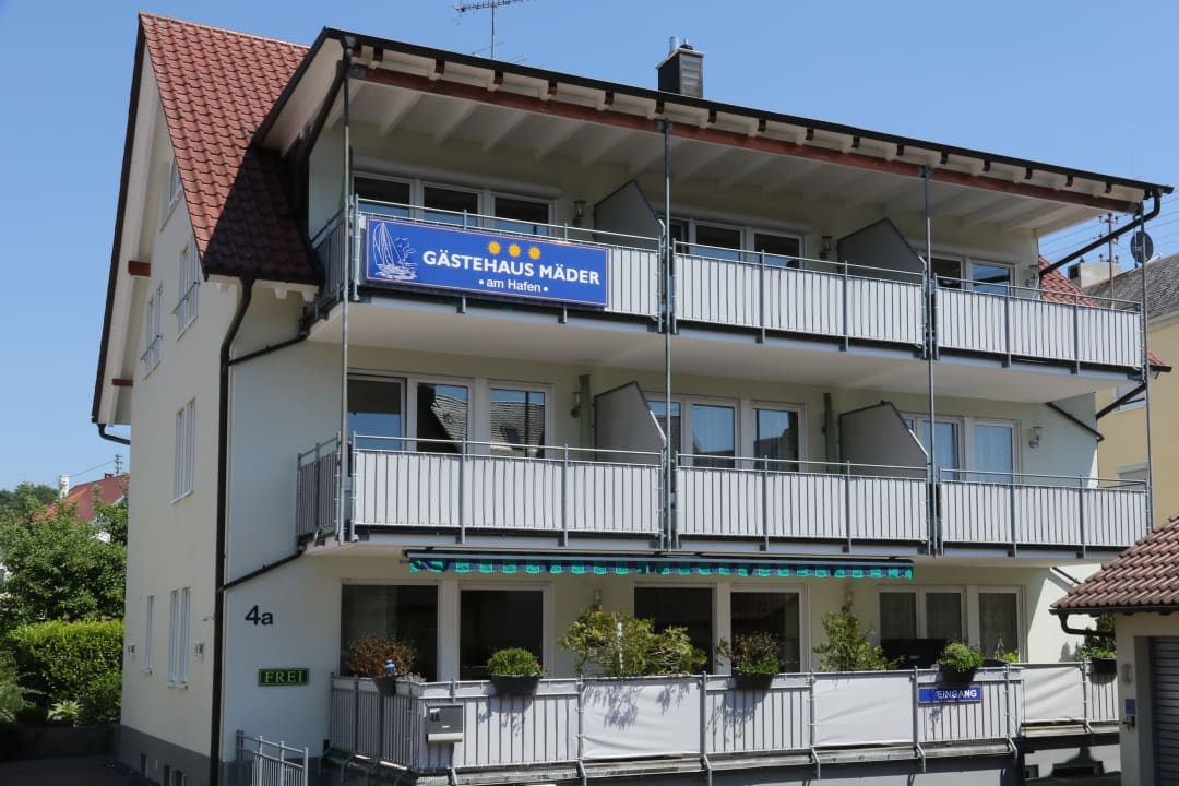 Außenansicht Gästehaus Mäder am Hafen