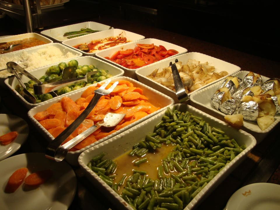 Abendessen - Gemüse und Ofenkartoffeln Hotel Riu Palace Riviera Maya