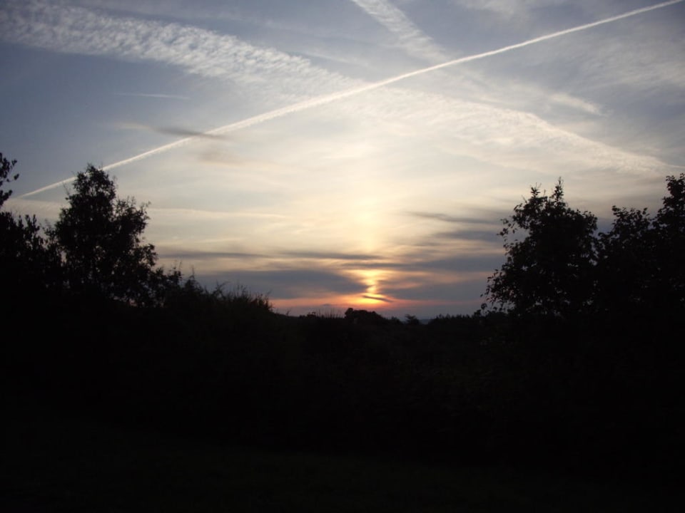 Вид на закат с веранды ресторана  Hotel Durusu Park Otel