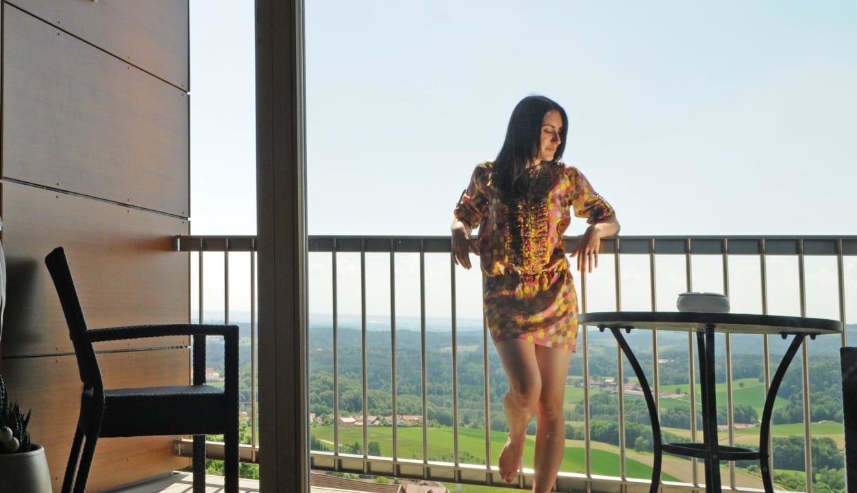 Balkon Panorama-Pool-Suite Thula Wellnesshotel Bayerischer Wald