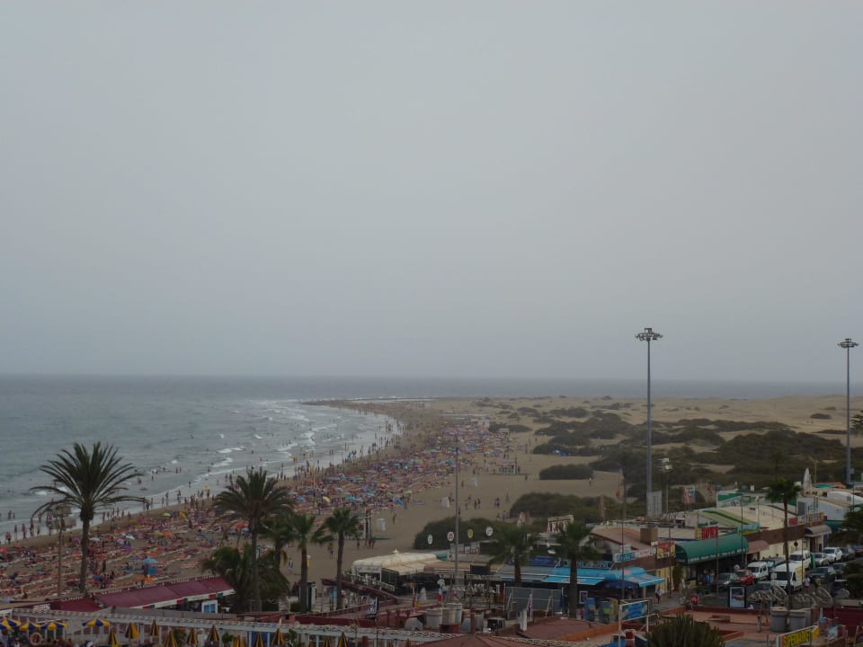 Blick auf Hauptstrand allsun Hotel Lucana