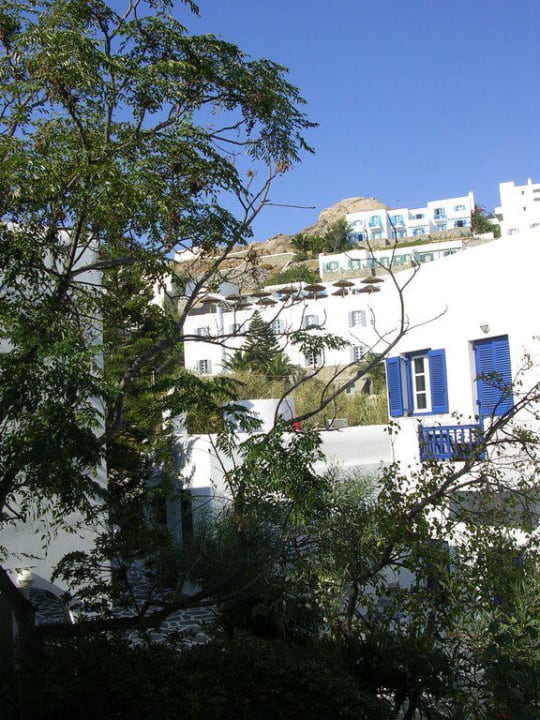 Ausblick vom Balkon Hotel Acrogiali