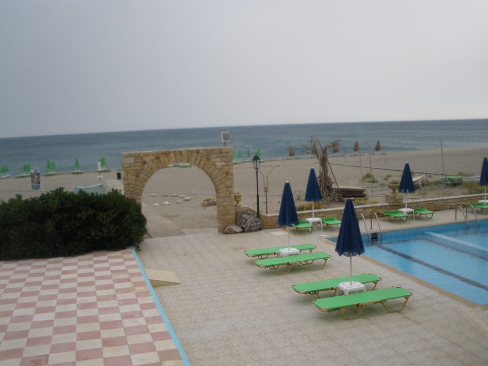 Von meinem Balkon aus gesehen Golden Beach Rethymnon