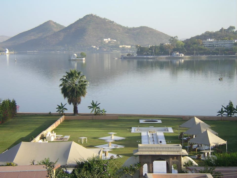Ausblick von der Dachterrasse Hotel Rampratap Palace