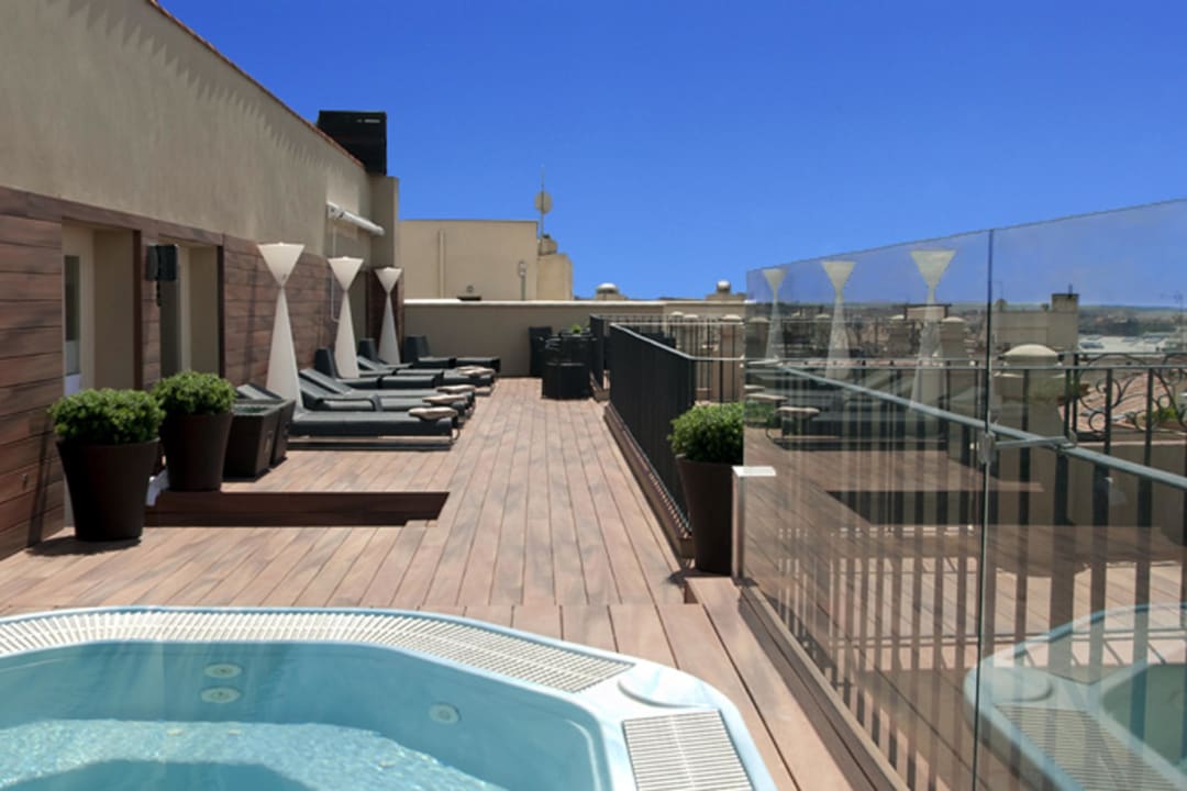 Terraza jacuzzi Hotel Catalonia Atocha