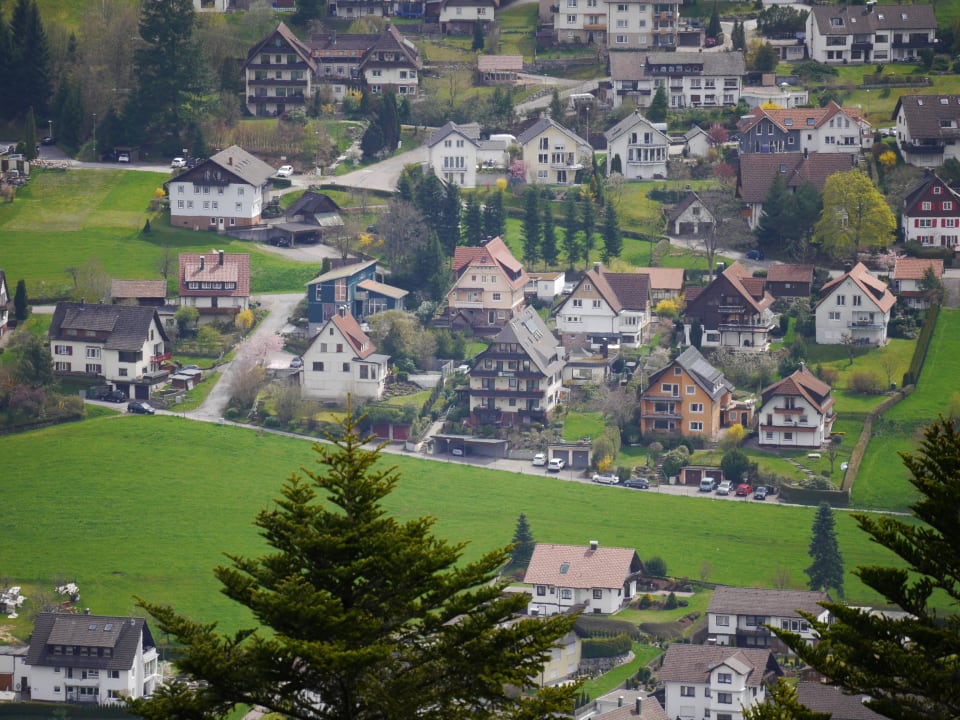 Das Hotel von der anderen Talseite Hotel Pension Sonnenstube