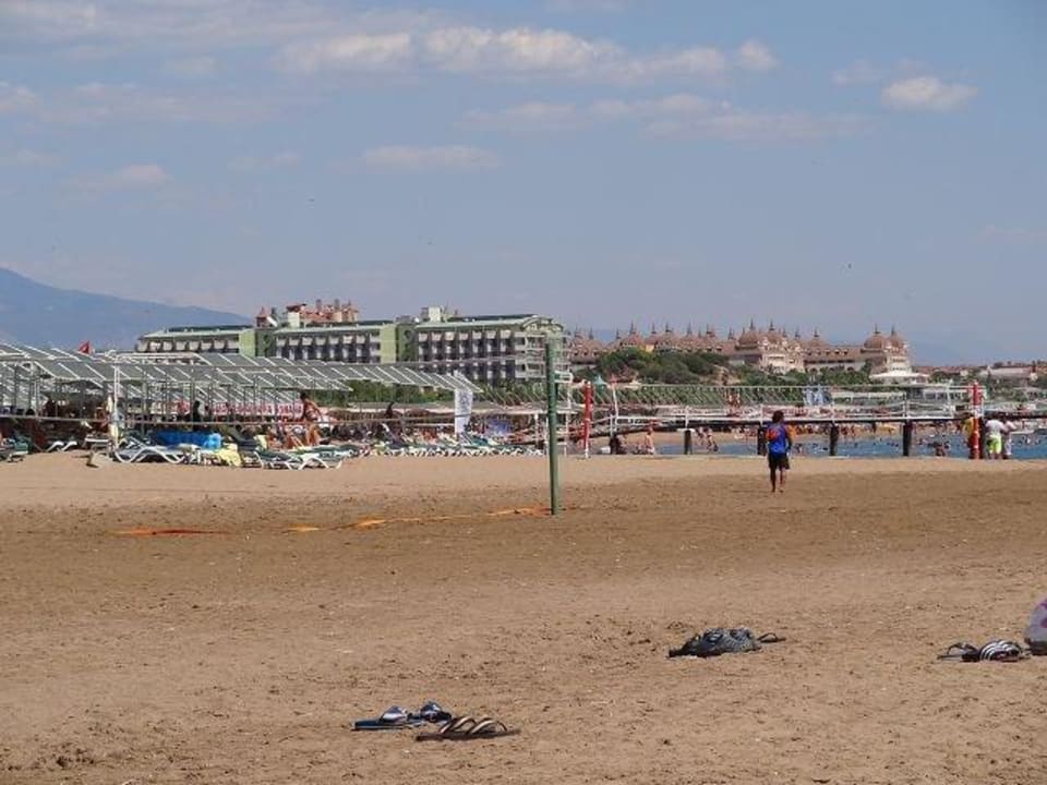 Blick vom Strand Richtung Side Trendy Aspendos Beach Hotel