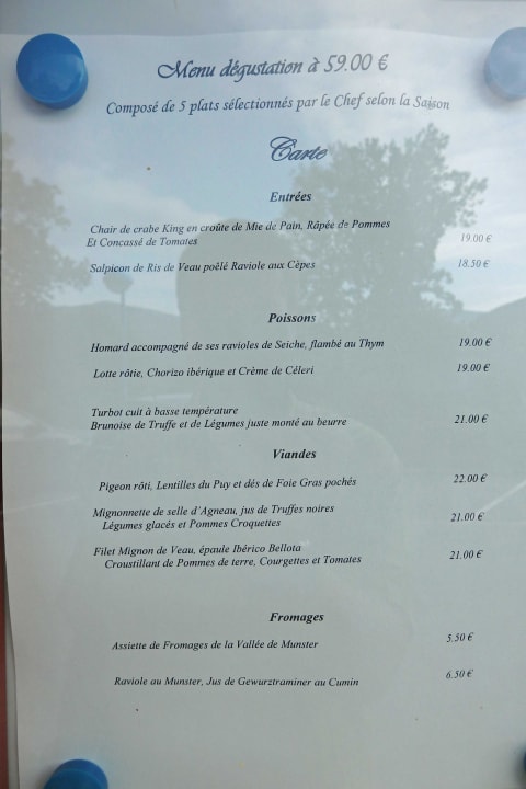 Restaurantpreise Hotel Perle Des Vosges