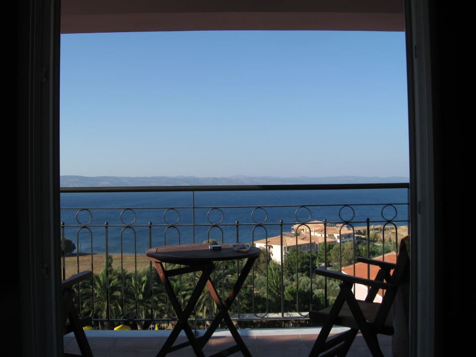 Blick vom Zimmer übers Meer Richtung Türkei Hotel Sunrise Resort