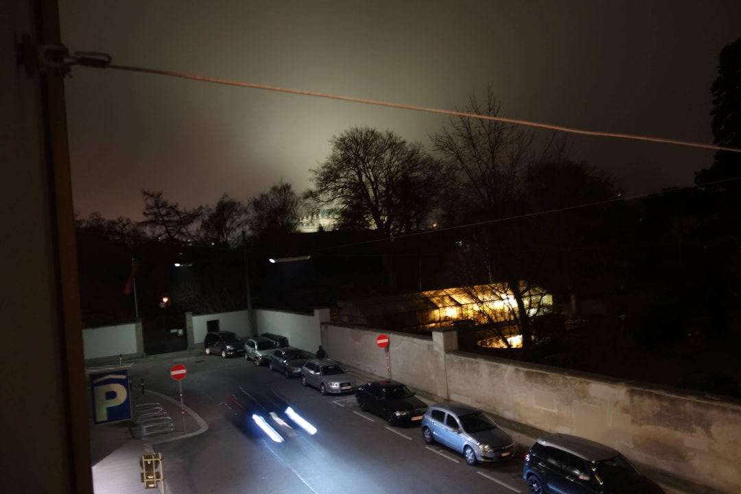 Blick in die Seitenstrasse Austria Trend Hotel Savoyen Vienna