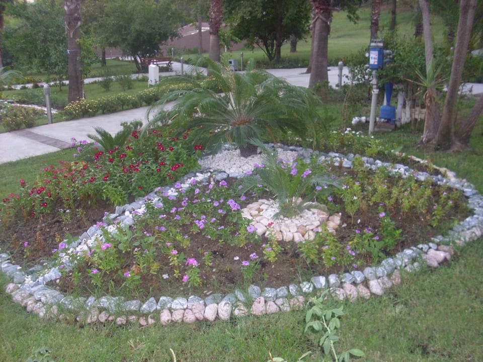 Gepflegt und schön gestaltete Gartenanlage Club Sidelya Hotel