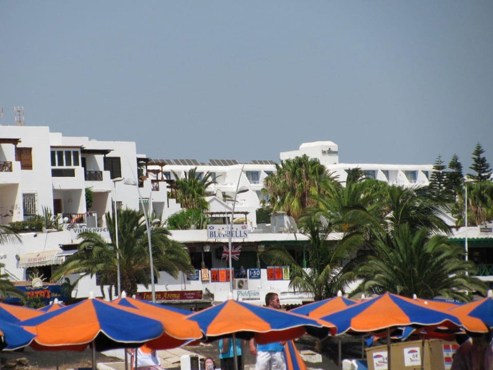 Aussicht vom Strand aus Bungalows & Appartements Playamar