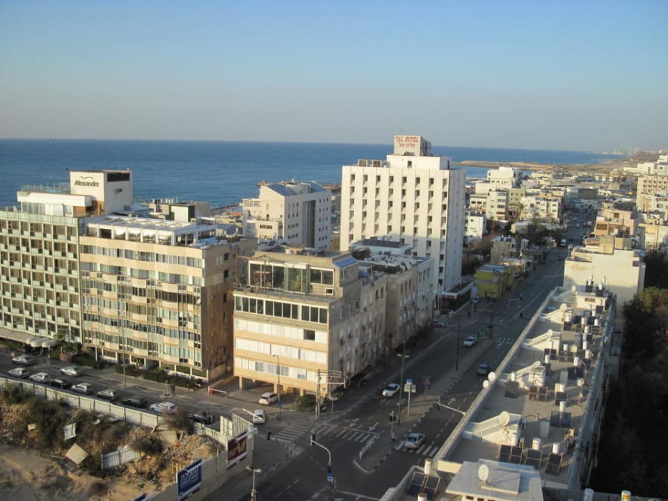 Blick aus dem 12.Stock Hotel Grand Beach