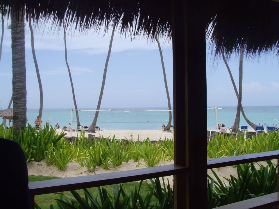 Blick aus dem Strandrestaurant Grand Palladium Select Bávaro Resort & Spa