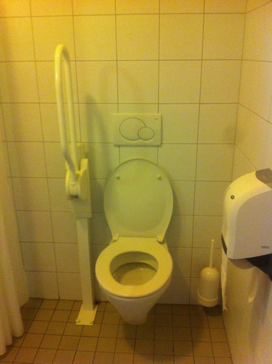 WC im behindertengerechten Zimmer Pension Gartner