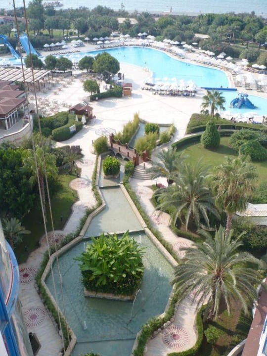 Aussicht auf Aktivitypool Green Max Hotel
