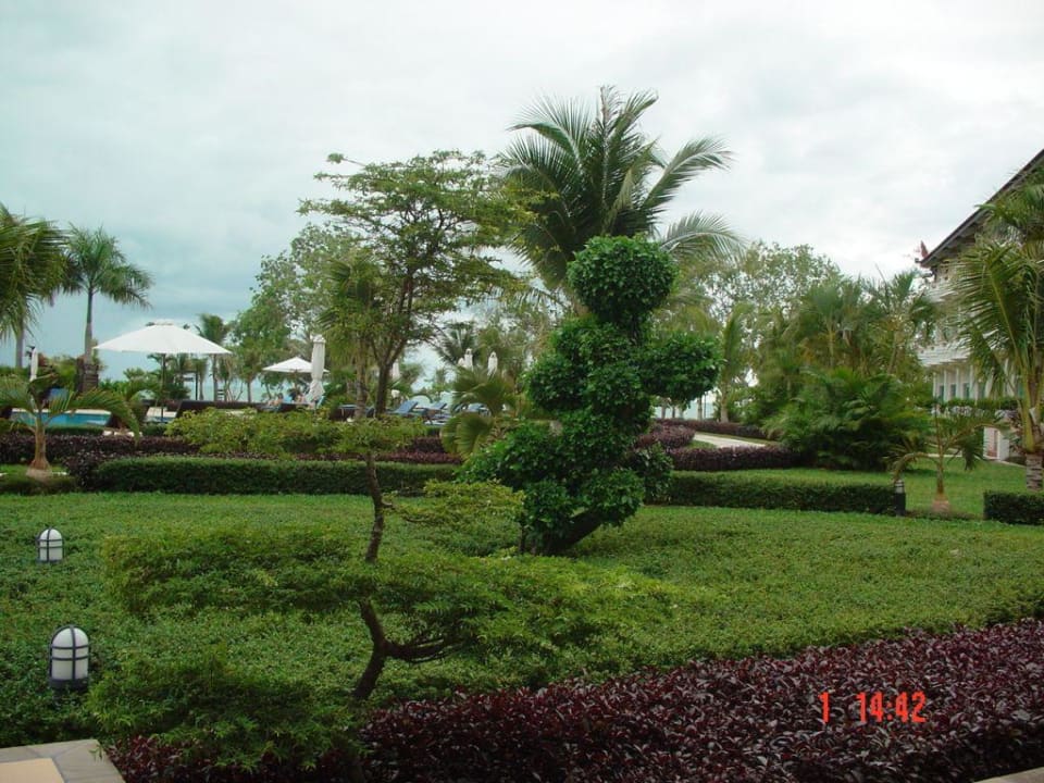 Blick vom Gartenterrasse Hotel Sokha Beach Resort & Spa