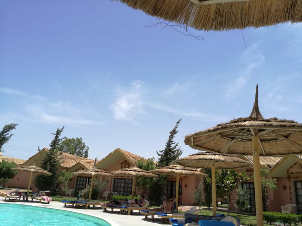 Zimmer von aussen!  Pickalbatros Jungle Aqua Park Resort - Neverland Hurghada
