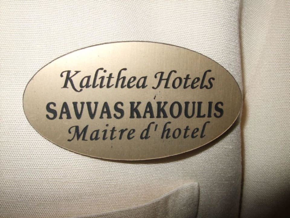 Der Maitre Hotel Kalithea Horizon Royal