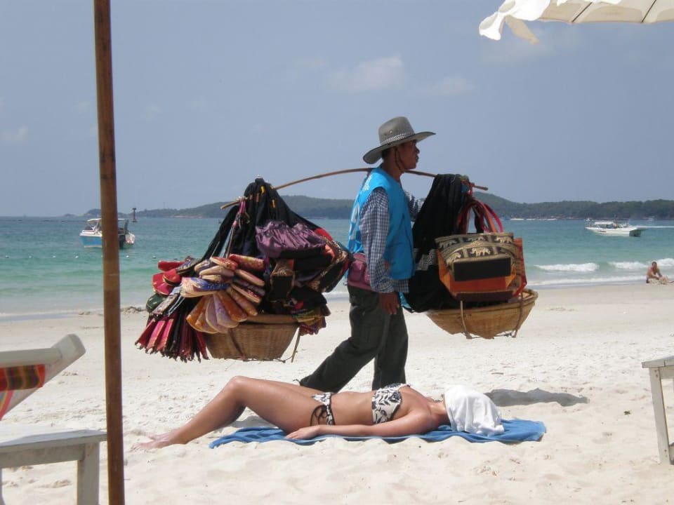 Strandverkäufer Sai Kaew Beach Resort