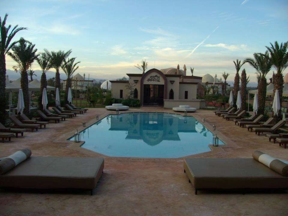Pool mit Spa Wellnesshaus Hotel Octogone Earth Marrakech