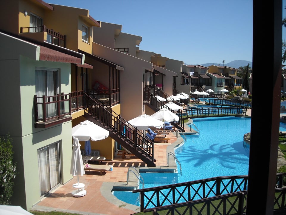 Uitzicht vanuit onze kamer luxury  Selectum Family Resort Side