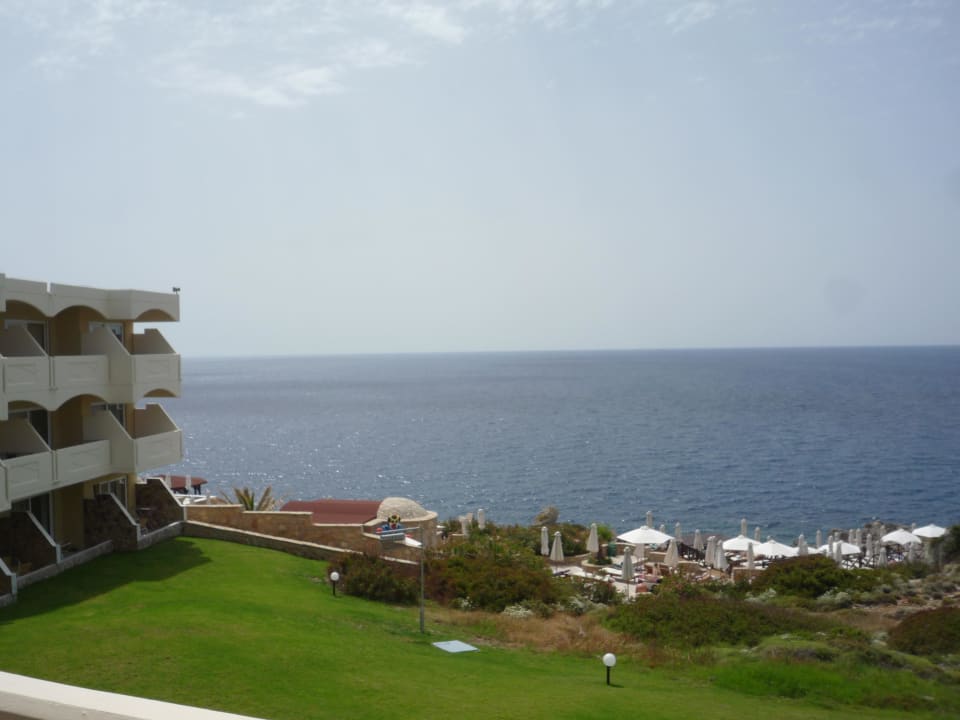 Blick vom Balkon Hotel Kalithea Horizon Royal